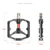 PROMEND MTB Bicycle Pedal Anti-Slip Double DU Bearings Lightweight Aluminum Alloy Pedal Wide Platform Pedals Mountain Bike Parts