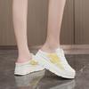 W thick-soled heightening bag head board shoes, new breathable mesh casual wear casual board in summer