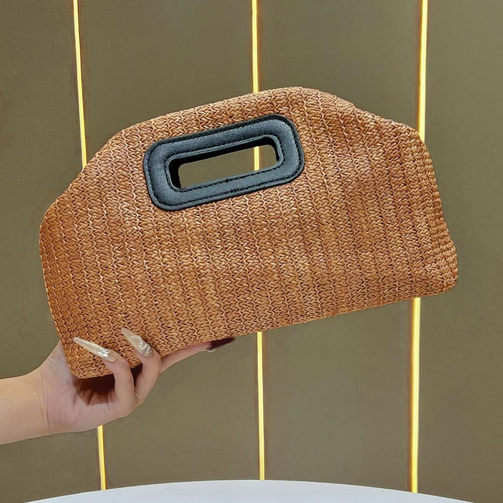 Hand-held Bag, Woven Bag, Women's Large Capacity Chain Bag, Crossbody Bag, Handbag