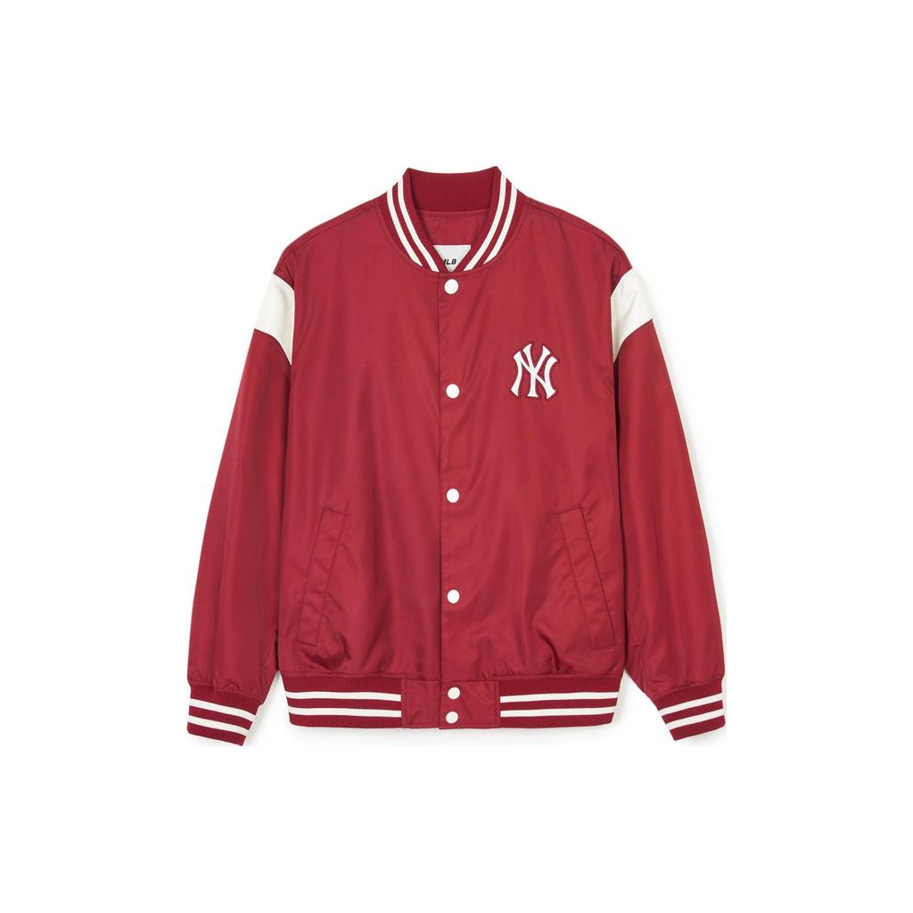 New MLB SS24 New York Yankees Baseball Jacket Unisex Burgundy 3AJPV0641-50WIS
