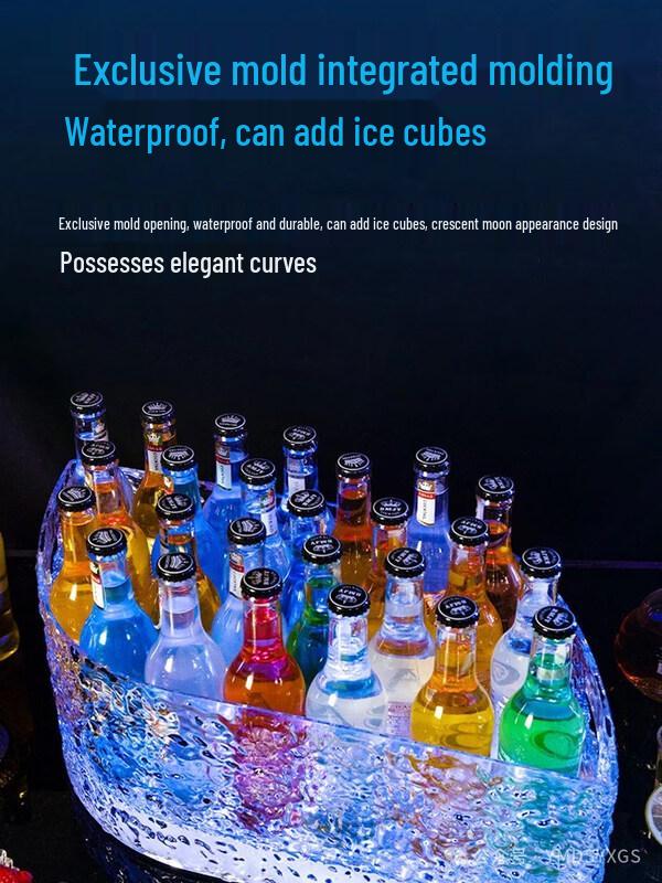 Светящаяся винная полка ZISIZ с узором изо льда