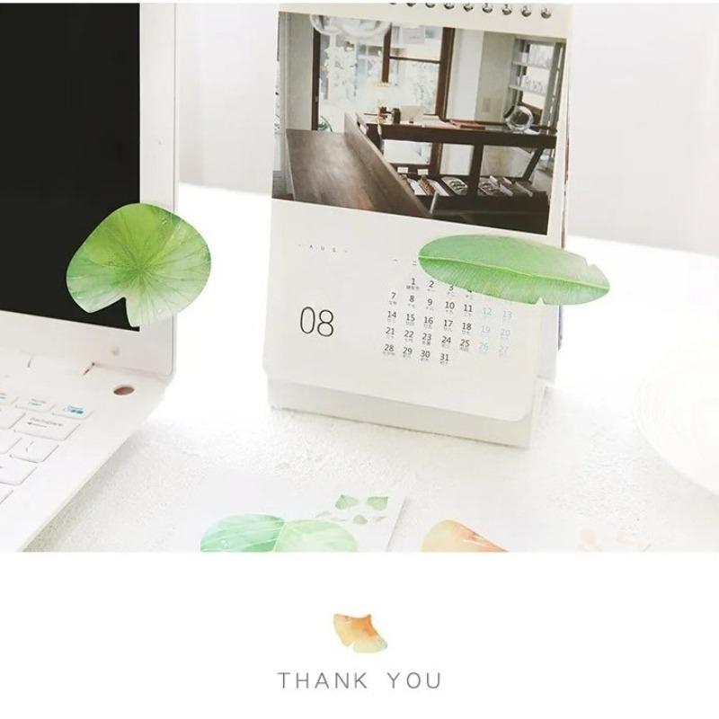 30 Pcs Leaf Sticky notes Planner to do list Planner Take notes messages memo pad Stationery office supplies