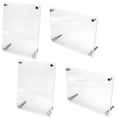 Acrylic Display Stands for Trading Cards, Easy To Assemble, Easy To Display, Easy To Use, Clear (Set of 4)