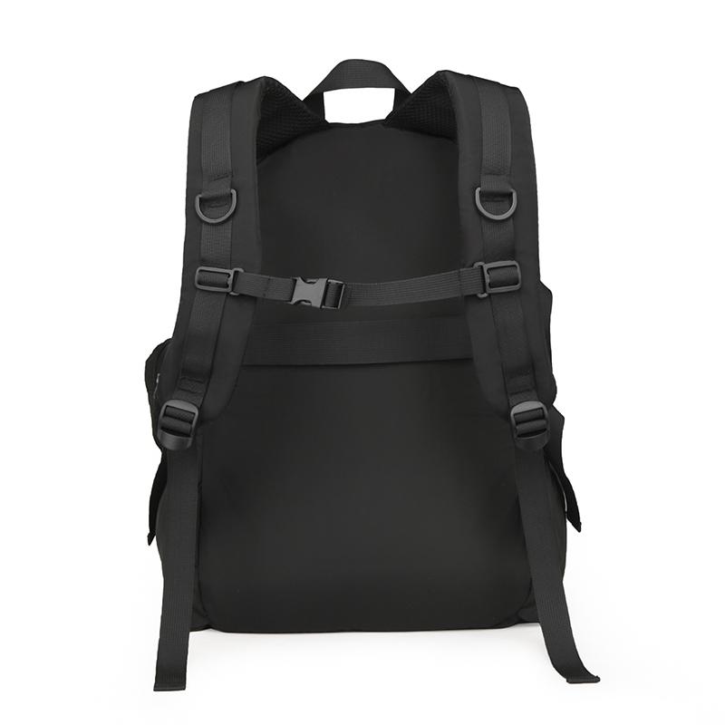 Fashion Men's Simple Backpack - Large Capacity, Laptop Compartment, Multiple Pockets, Suitable for Students and Travel