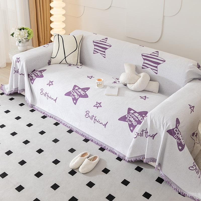 Simple Style Nordic Sofa Towel All-Inclusive Universal Sofa Cover Cloth Dust Cover Anti-Scratching Chenille Blanket Anti-Scratching