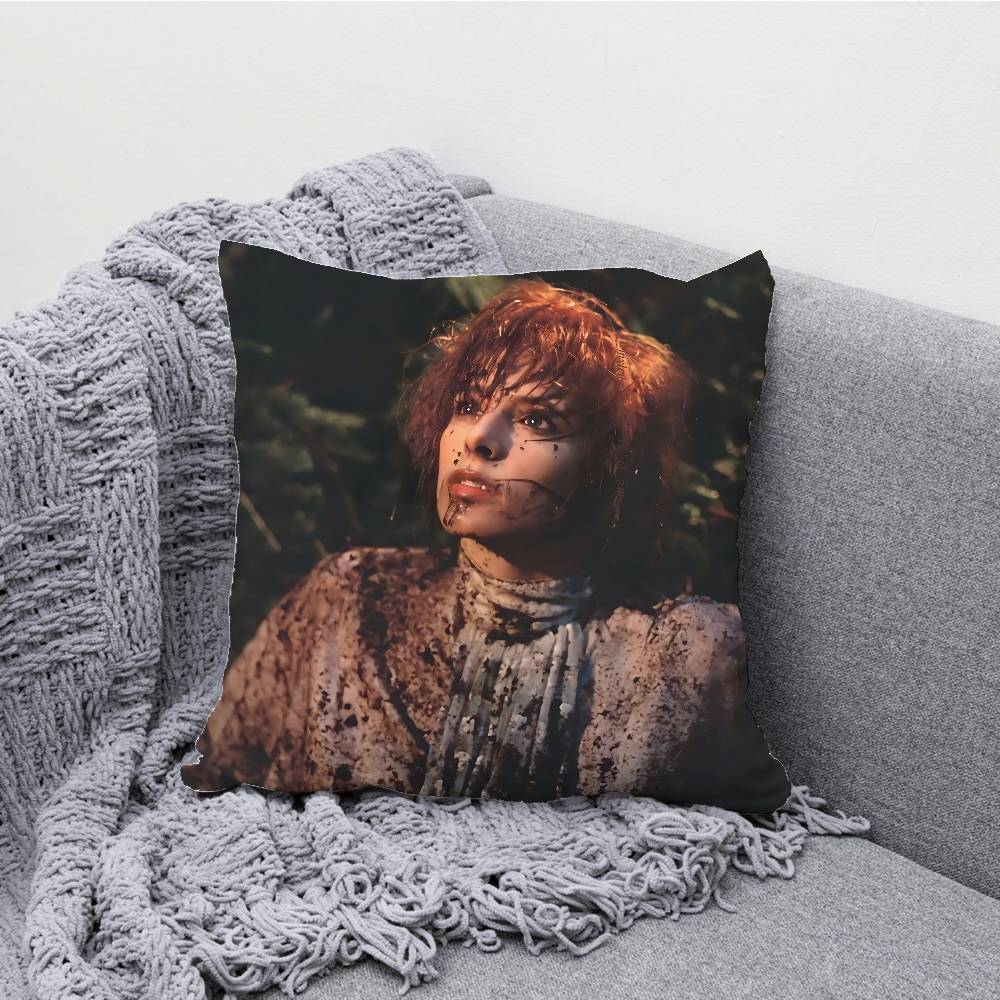 M-Mylene F-Farmer Nevermore Kissenbezug Für Sofa Dekor Auto Büro Zimmer Druck Kissenbezug Dekorationen und Schutz