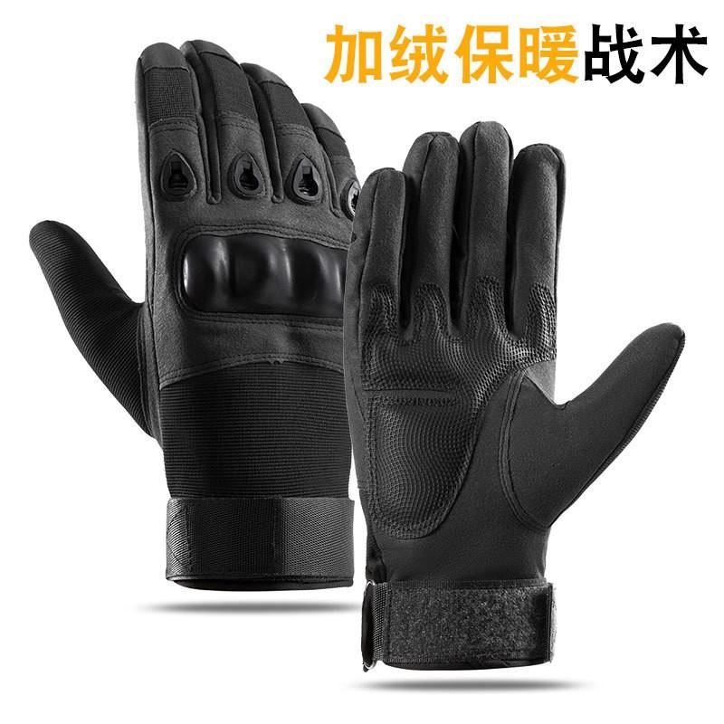 Winter Thermal Tactical Gloves Men Soft Shell Fleece Lined Full Finger Touchscreen Outdoor Cycling Cold Weather Protection