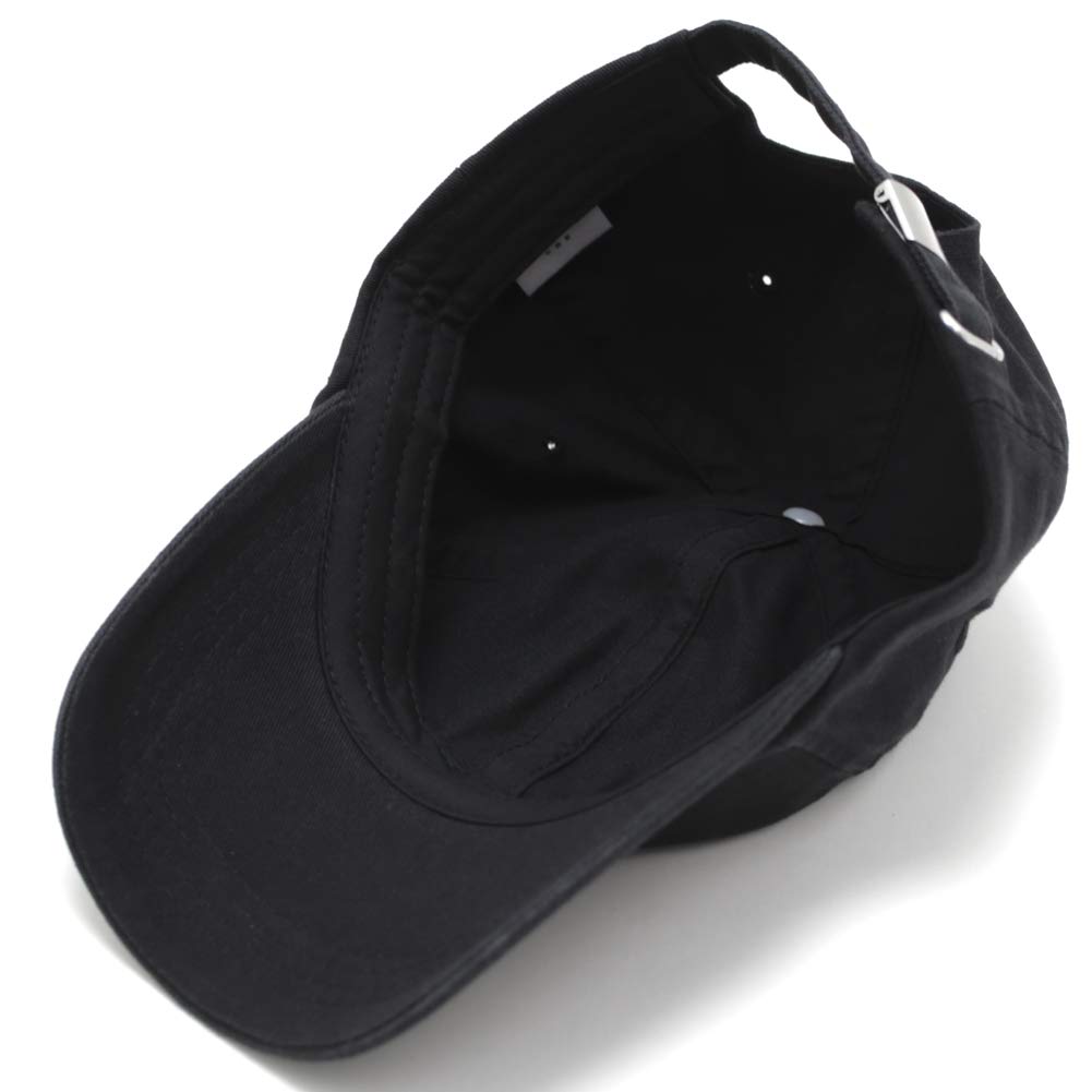 Dickies Patch Emblem Low Cap Logo Polo Cap Hat for Men and Solid Cotton Baseball 024 Women, Unisex, Color, 6-Panel Cap, Cap, Black, 874,