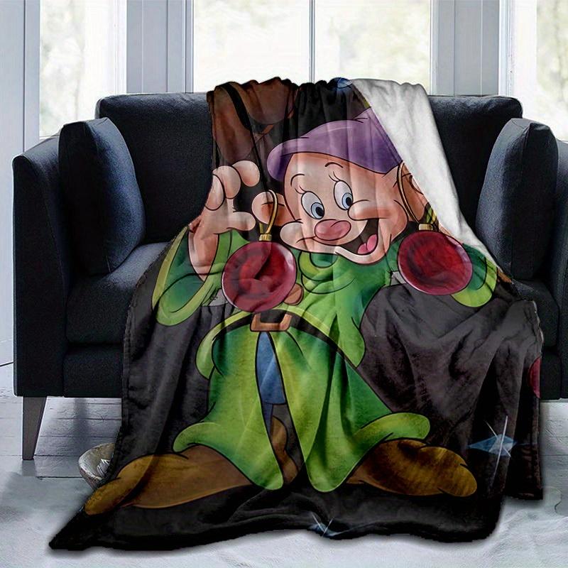 1pc, Dopey Dwarf Home Decor Blanket: A Perfect Gift for Your Bedroom, Living Room, or Travel, Flannel Throw Blanket, Ideal for Couches