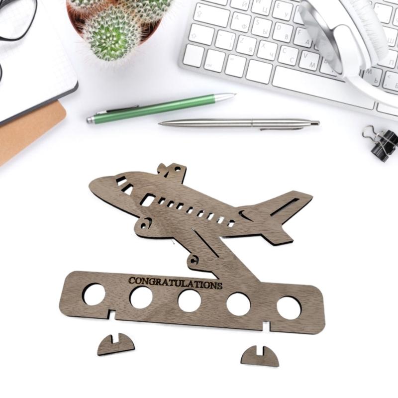 Car Shape Money Holder Handcrafteds Wood Money Gift Ornament for Birthday