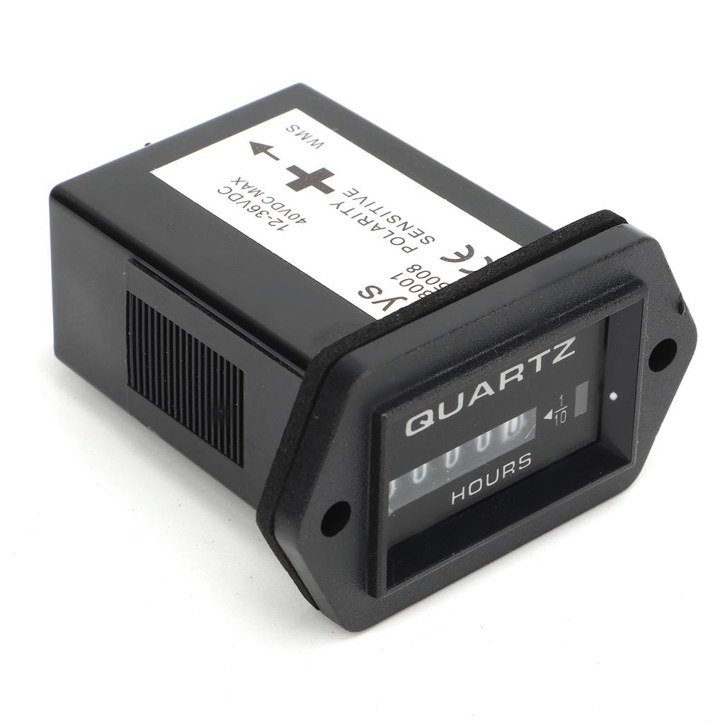 Mechanical Hour Meter DC12V To 36V High Accuracy Outboard Engine Hour Meter for Boat Truck Tractor