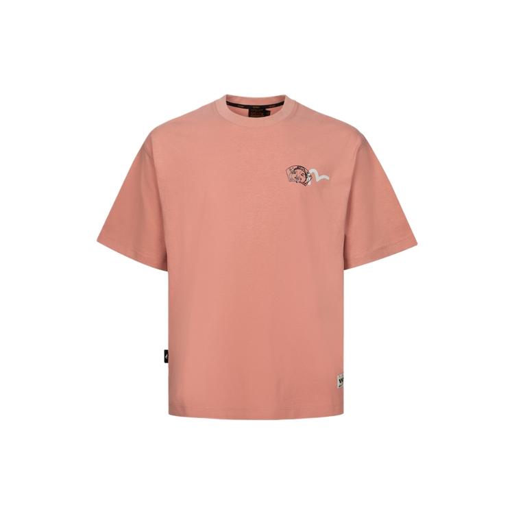 Evisu SS24 Godhead With Social Media Inspired Print Relax Fit T-shirt 2ESHTM4TS8058RXCT