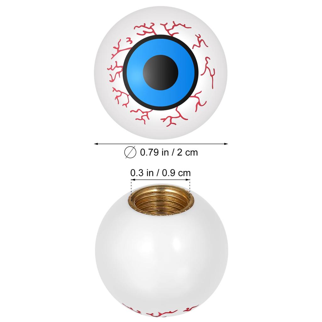 BELLIFFY 12PCS Bicycle Valve Eyeball Tire Valve Caps Eyeball Valve Caps Fluorescent Valve Stem