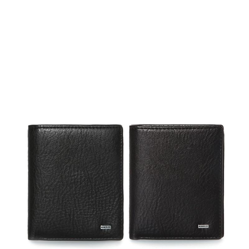 

Men s Slim Leather Modern Square Bifold Wallet A24774_Coffee