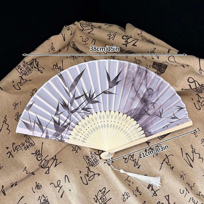 Retro Hand Fan Bamboo Folding Fans Chinese Style Dancing Fans Elegent Chinese Fan Art Craft Gift Female Woman Fan Photo Props