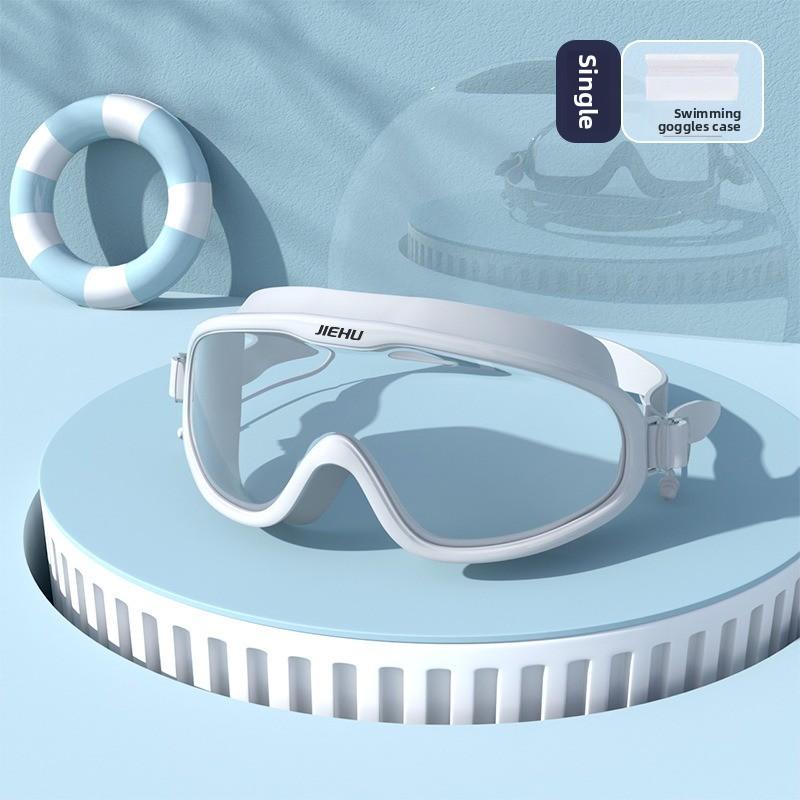 Swimming Goggles Anti-high Definition Waterproof and Anti-fog Myopia Adult Swimming Goggles Large Frame Swimming Glasses Swimming Equipment Supplies