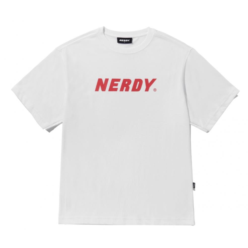 

NERDY Футболка с коротким рукавом с большим логотипом 23SS Красный