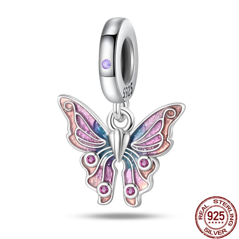 Fit Charms Fororiginal Bracelets 100%Copper Luminous Butterfly Series Beads Diy Jewelry Making For Women Gift