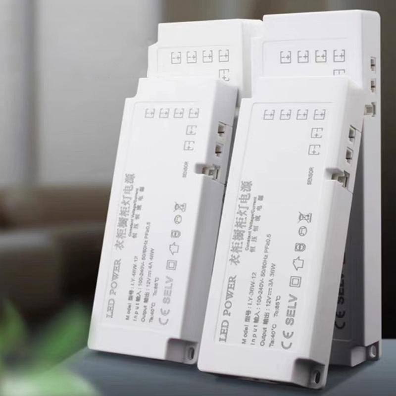 Led Cabinet Light Power Supply 24/36/48/60/100/150W Transformer 12V 24V Constant Voltage Source Adapter For Led Strip