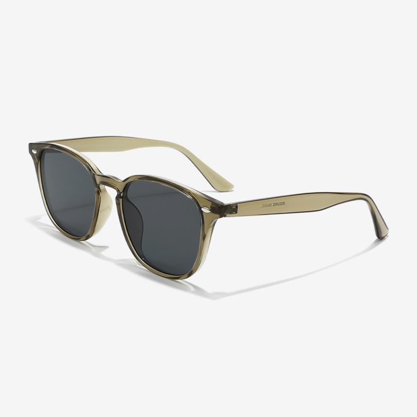 Seutailwokeu Horn-Rimmed Sunglasses Style Work Tr90-04 C4_Olive Clear Unisex Daily