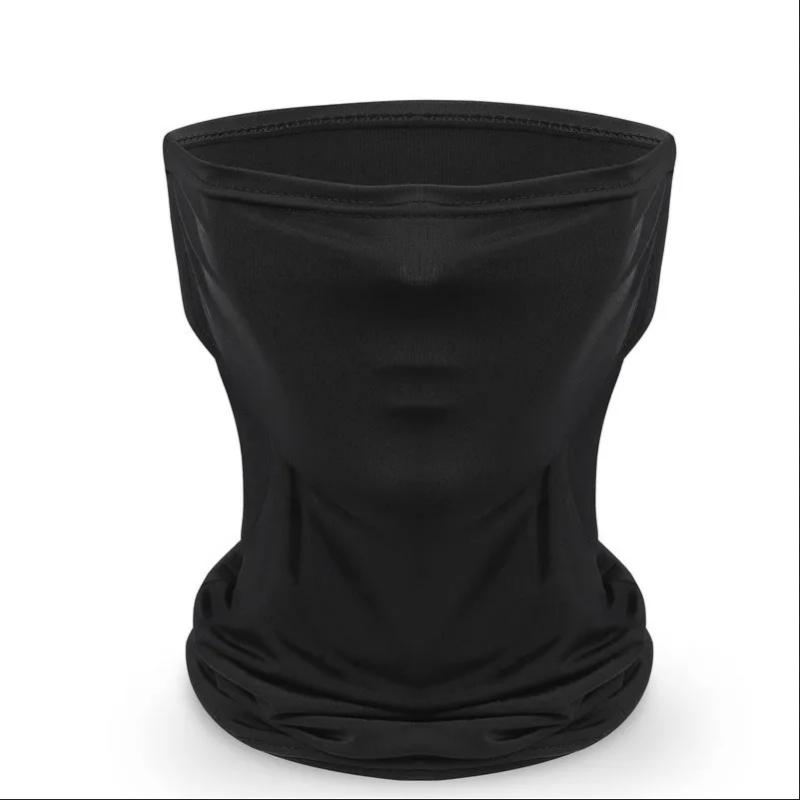 

Дихаючі літні велосипедні головні убори Ice Silk Anti UV Face Cover Спорт на відкритому повітрі Біговий шарф Пилонепроникна чоловіча жіноча маска чорний