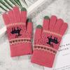 Stretch Women Men Ridding Couple  Gloves Knit Mittens Christmas Gloves Winter Gloves