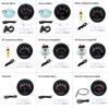 52mm Water Temp/Oil Temp/Voltmeter/Oil Press BAR PSI /Vacuum/Boost Gauge/Air Fuel Ratio/EGT Gauge With Sensor Fit for 12V Car