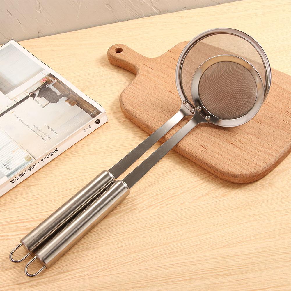 Kitchen Multifunction Stainless Steel Practical Sifting Oil Skimmer Colander Filter Spoon Strainer