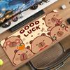 Süßes Capybara Cartoon Mauspade Rutschfeste Gummi Gamer Balance Computer Matte Decoracion Schreibtischmatte Laptop Büro Groß