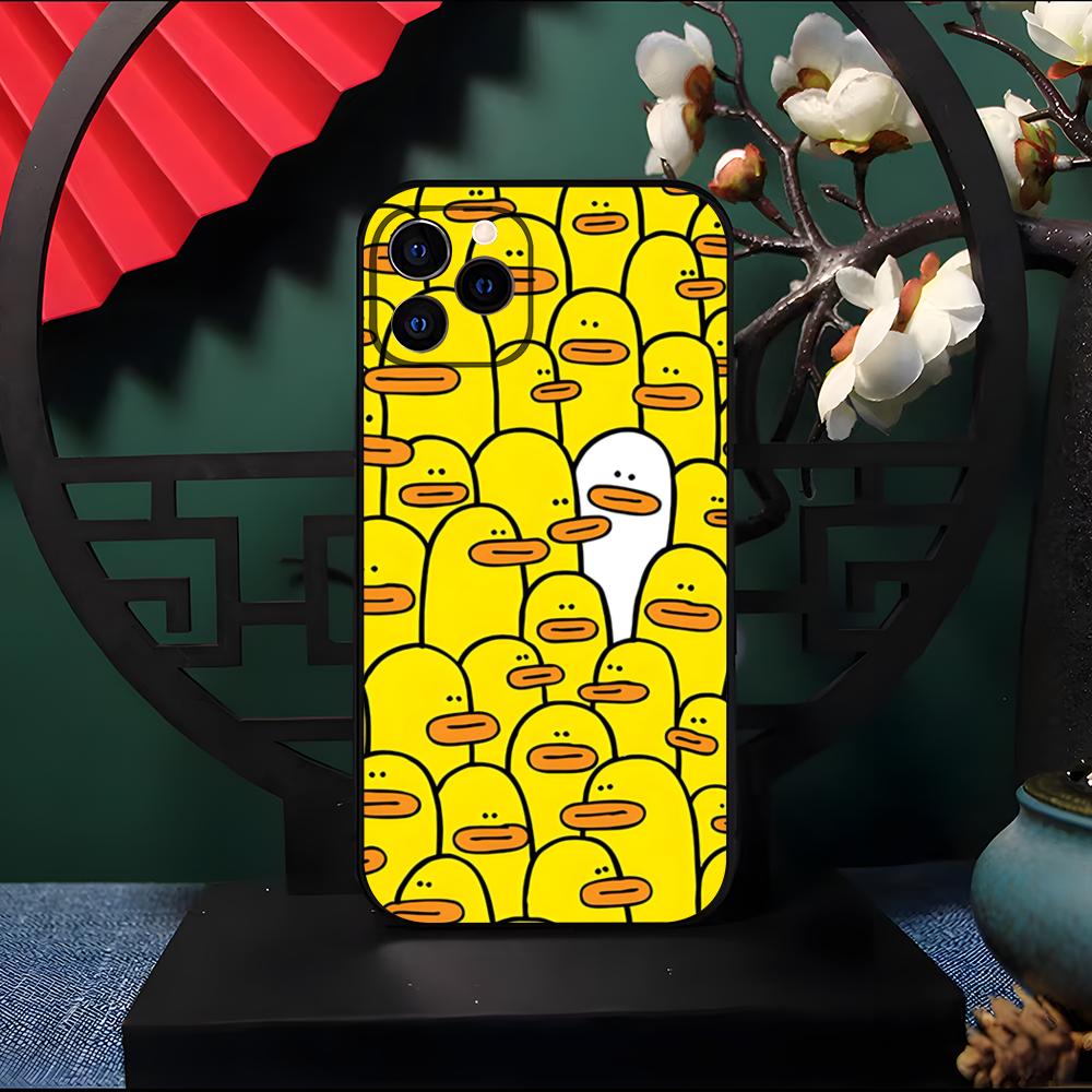 New Fun Duck Goose Phone Case For IPhone 17 Pro Max 16 15 14 Pro Max 13 11 Air Plus Silicone Cover