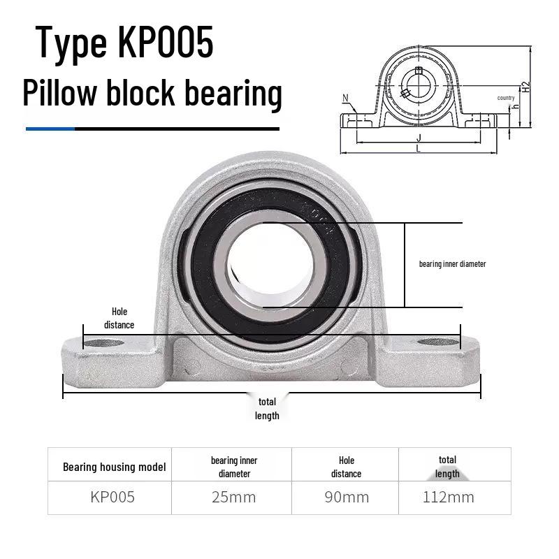 3D-skrivare Lagerhus Tillbehör: KFL08 KP08 KP00 Diamantflänslagerenhet