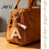 Key Holder For Backpack Keychain Pendant, Letter A-Z Charm with Tassel, Alphabet Accessory Initial Metal Keyring for Handbag Bag Pendant Portable