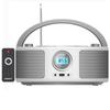 Portable Stereo CD Player FM AUX Headphone Supports MP3 Clear and Full Sound Boombox, Radio, Bluetooth, USB, Input, Jack, CD,