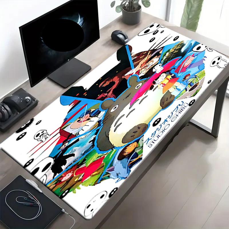 My Neighbor Totoro Print Mouse Pad, Anti‑Slip Desktop keyboard Mat, for PC Laptop Gaming Working Daily Use, Cool Festival Surprise Gift