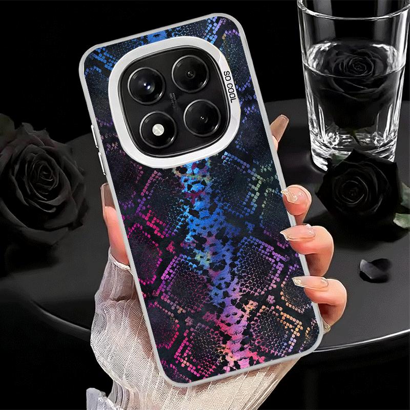 Fashion Snake Skin Pattern Soft Phone Case for Xiaomi Redmi Note 13 14 15 Pro Plus 12S 12 11S 11 11T 10S 10 Shockproof Cover Bac