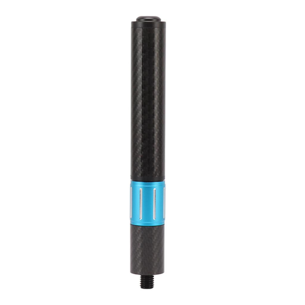 Billiards Pool Cue Extension Carbon Fiber Billiards Stick Telescopic Extension for PERI Black and