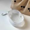 Mini Anime Doll Display Bag Transparent Coin Purse Pendant Square Pouch Organizer Wallet Key Lipstick Earphone Storage Bags