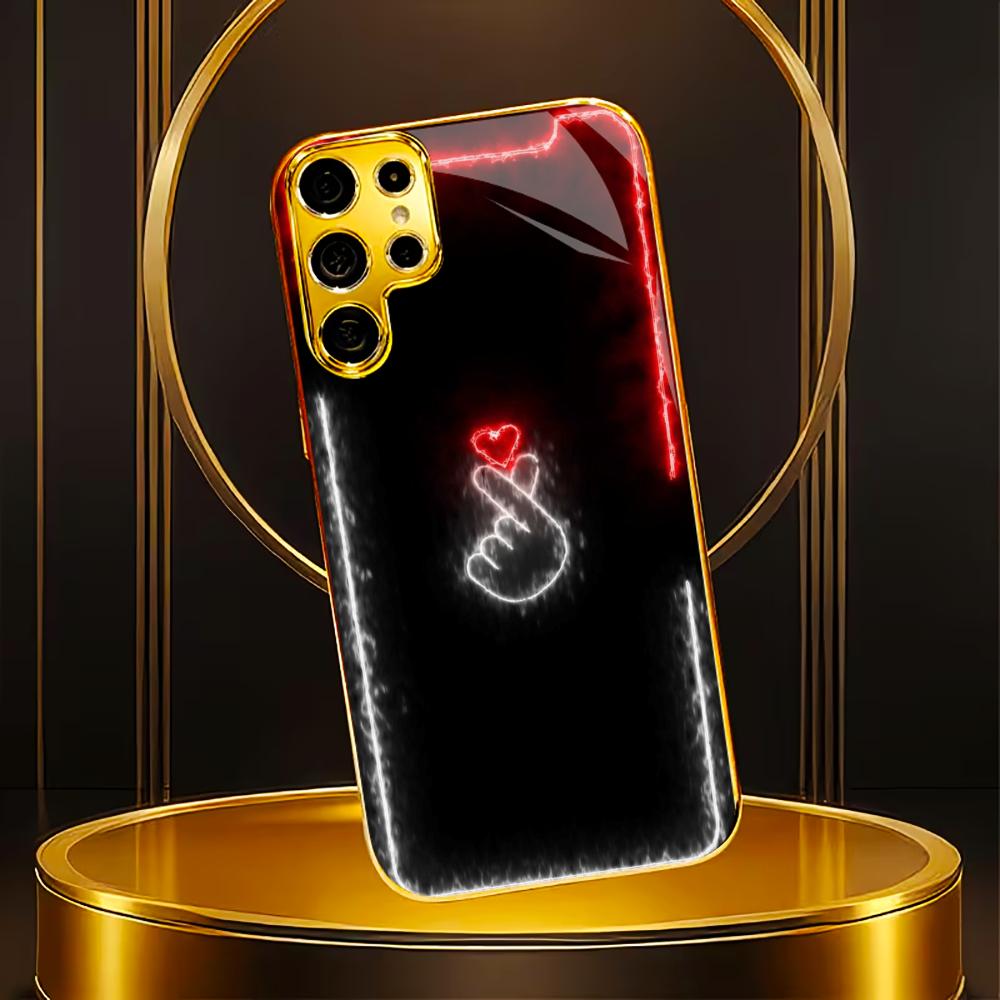 Love You Faddish Cellphone New Bestseller Model PhoneCase Glass PhoneCase for Samsung Galaxy S26 S25 S24 S23 S22 FE,Ultra,Plus