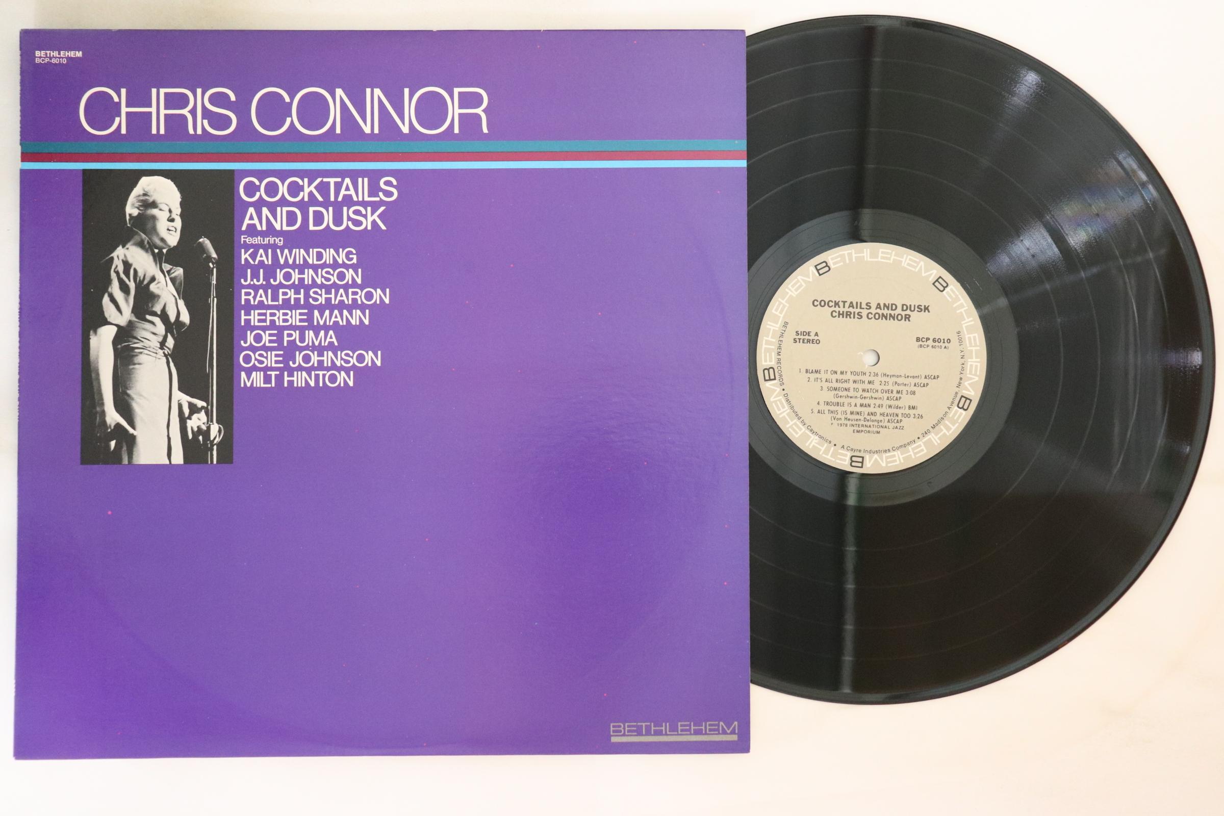 

LP Record CHRIS CONNOR Cocktails And Dusk BCP6010 BETHLEHEM 1978 US Jazz Used