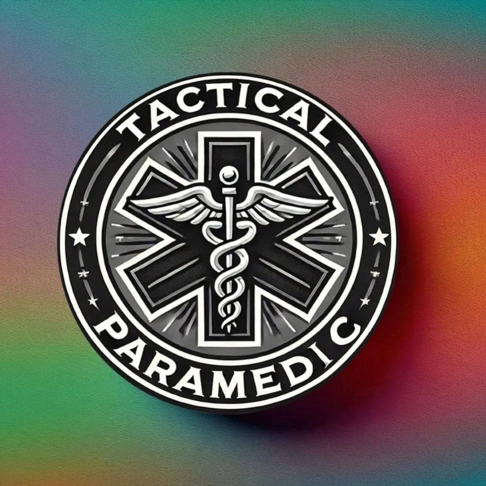 Тактический медицинский круглый металлический знак 8 дюймов Аварийный подарок Декор 20x20