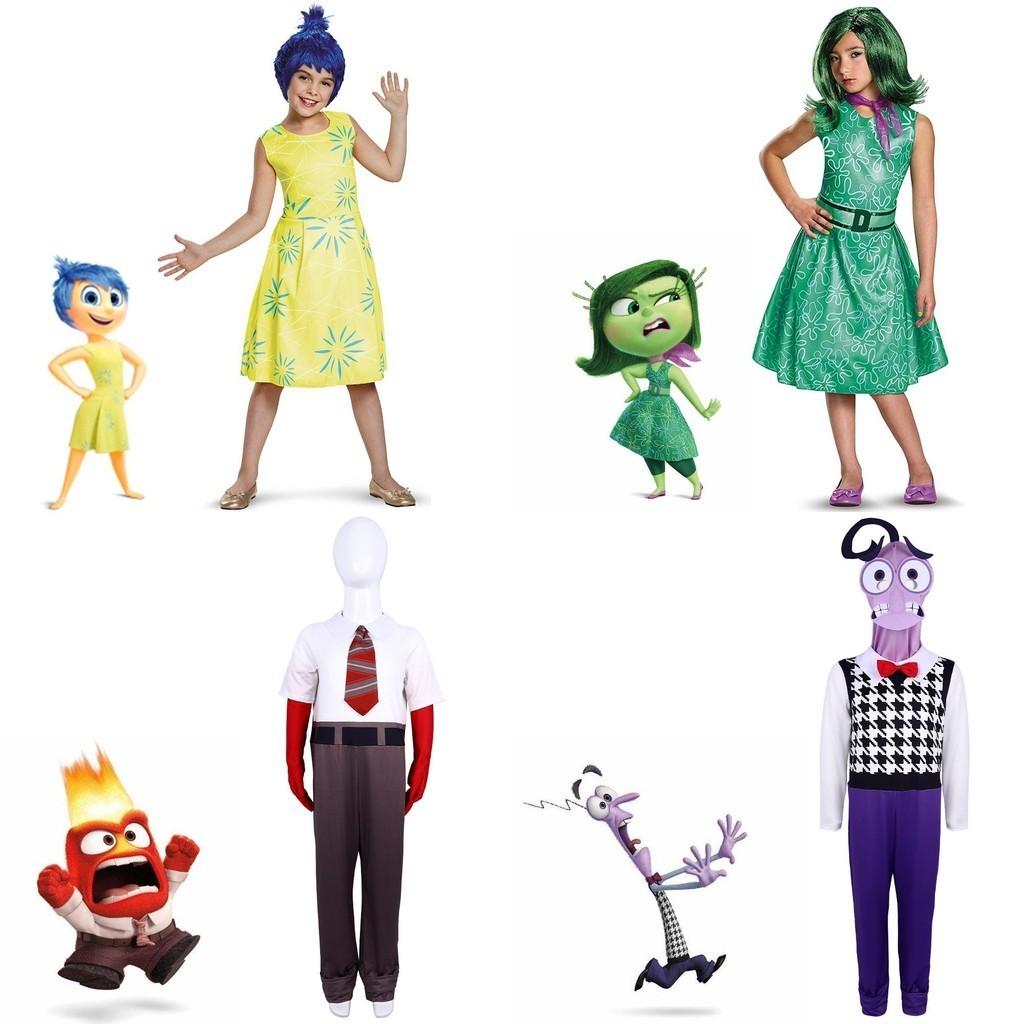 Fantasia Vestido Cosplay Divertida Mente 2 Equipe 2 Personagem de Anime Role Play