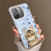 Cute Floral Headscarf Kitten Shockproof Phone Case for Xiaomi Poco X7 X6 X5 X3 Pro F7 Ultra M8 Redmi 15C 15 14C 13C 12C 10C 13 1
