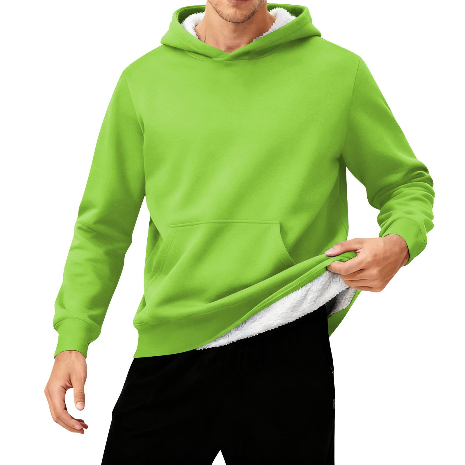 

Мужская толстовка с капюшоном, на флисовой подкладке, плотная, теплая S