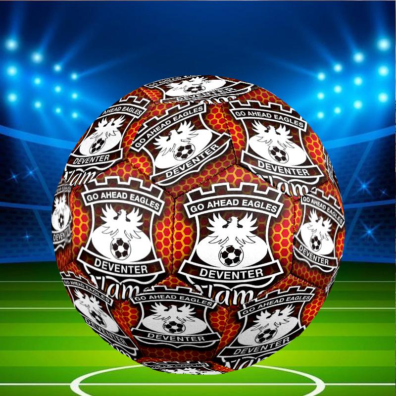 Custom Name Personalized Go Ahead Eagles Print Size 5 Soccer Ball Training & Match Football, for Team, Kicking, Gift for Football