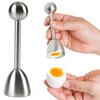 Høykvalitets eggåpner i rustfritt stål med elegant og moderne finish