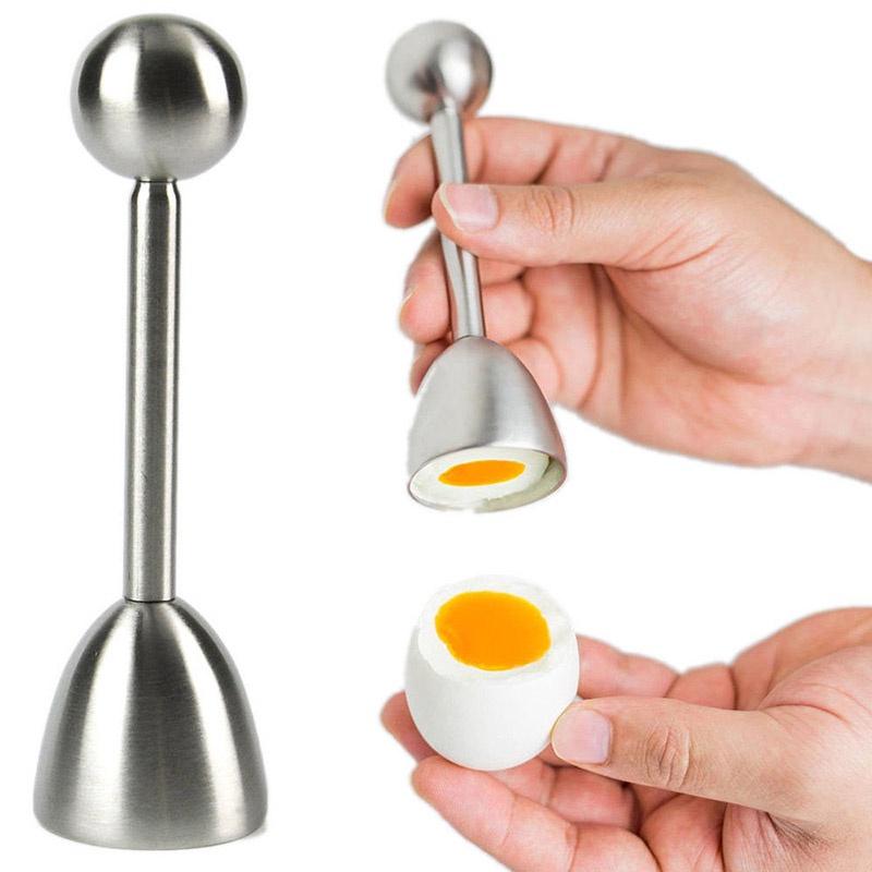 Høykvalitets eggåpner i rustfritt stål med elegant og moderne finish