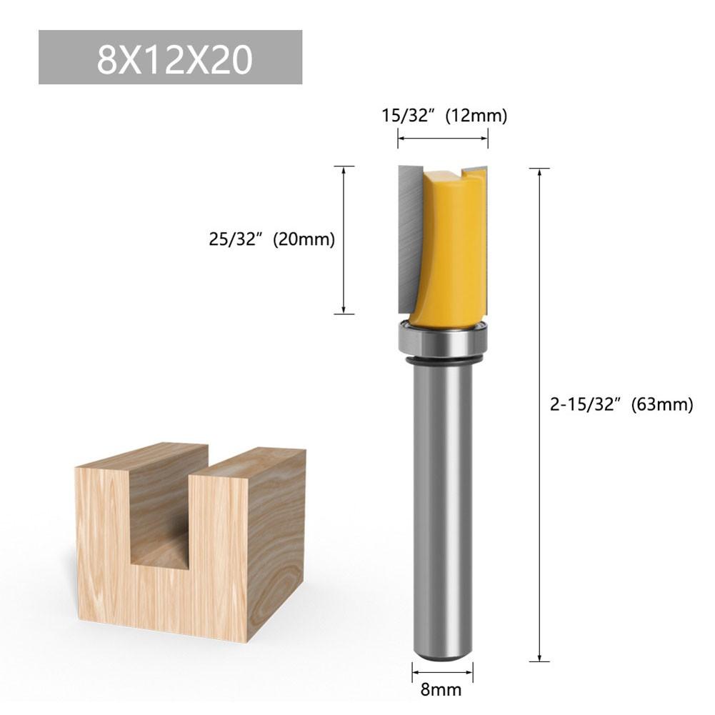 Shank Flush Router Bit Trim Router Bit Woodworking 8mm