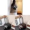 Pu Ladies Shoulder Bag With Pearl Bow Knot For Daily Use