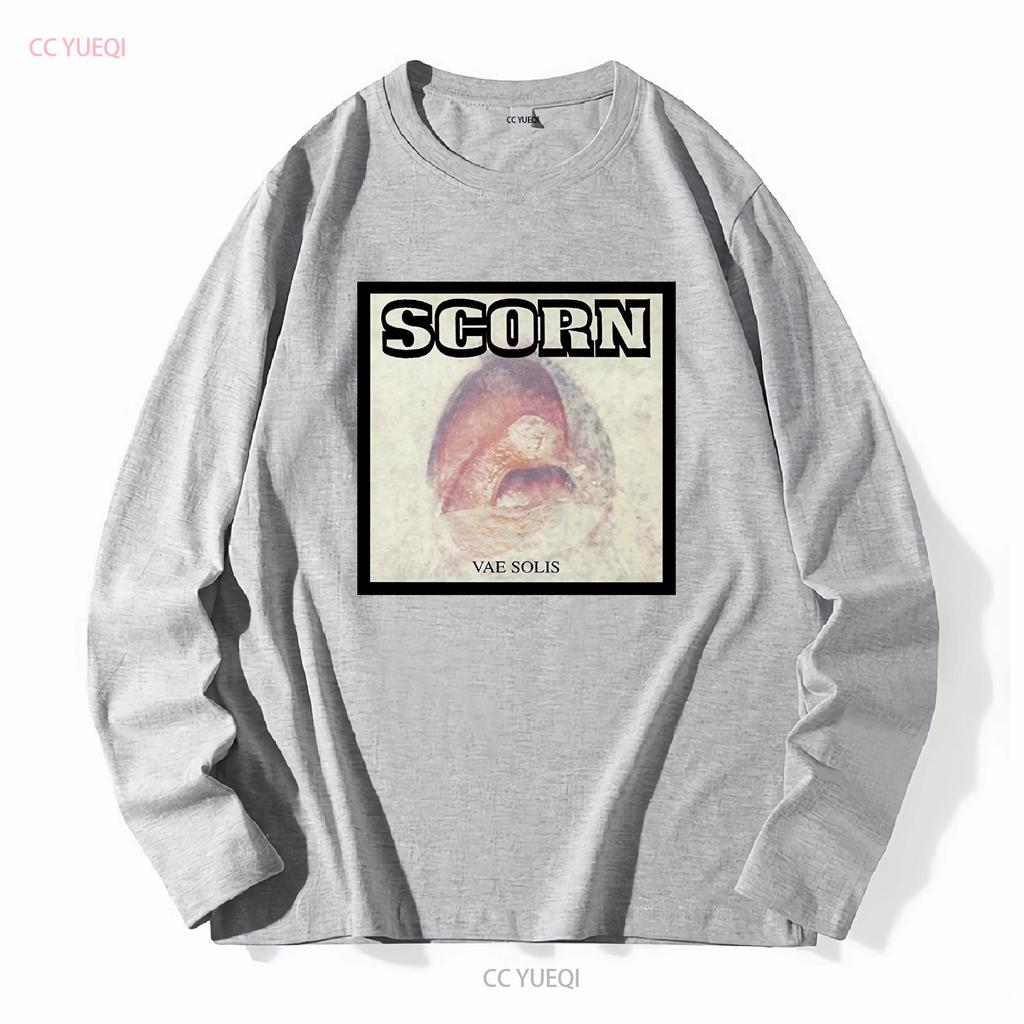 SCORN T Shirt Vae Solis Mens Cotton Crew Industrial Breakbeat long or short sleeves vintage Washed Slightly homme Soft