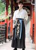 Hanfu Cosplay Kostüm Weiß Schwarz Set Phönix [Lady Faul] Herren Herren (2XL)